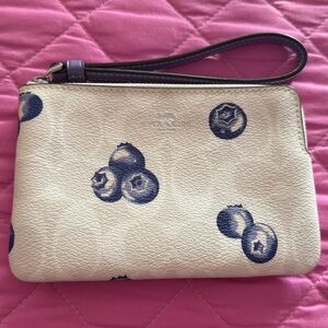 Coach Blueberry Wristlet
